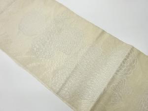 リサイクル　 紗 菊模様織出し袋帯